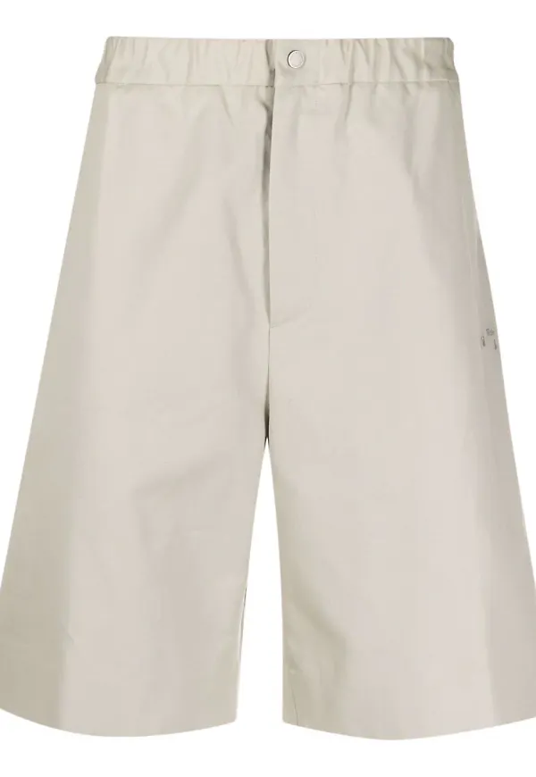 Off-White elastiska bermudashorts - Neutral