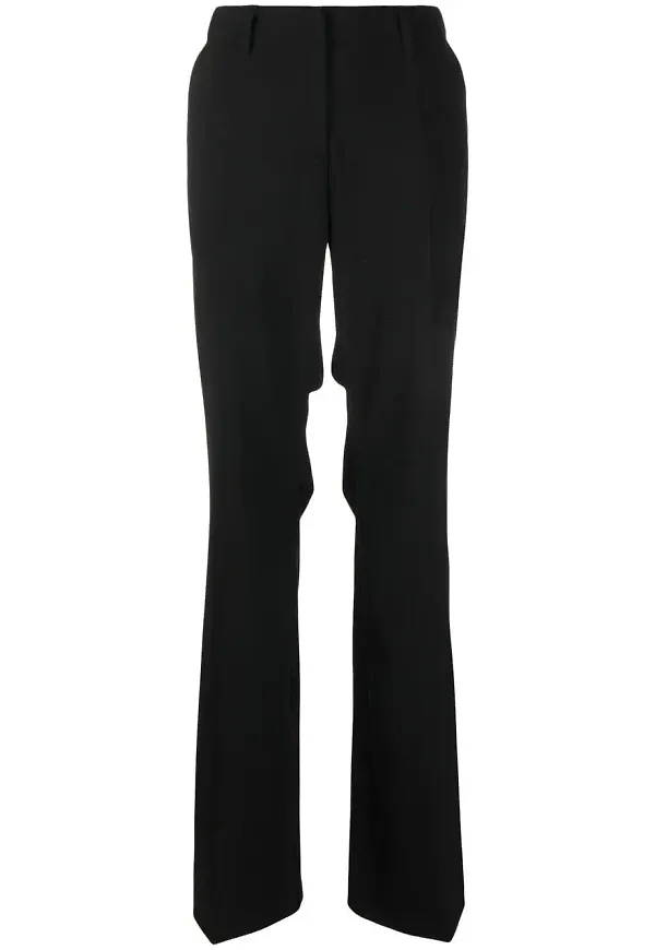 Off-White finbyxor i bootcut-modell - Svart