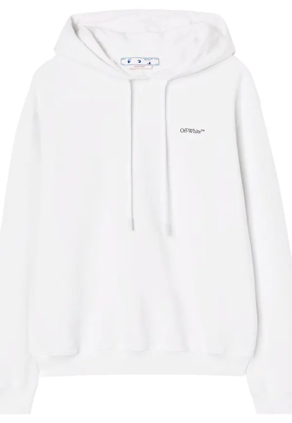 Off-White Floral-Arrows hoodie - Vit