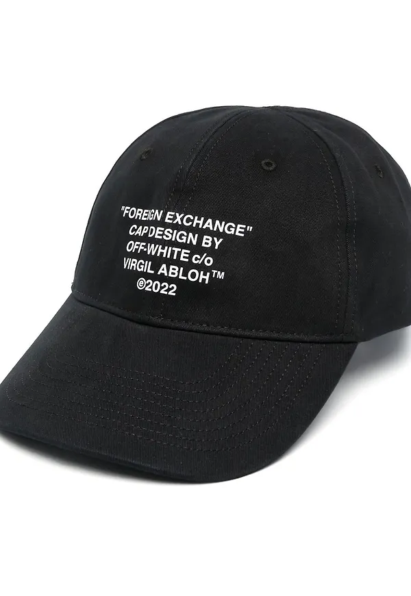 Off-White Foreign Exchange basebollkeps - Svart