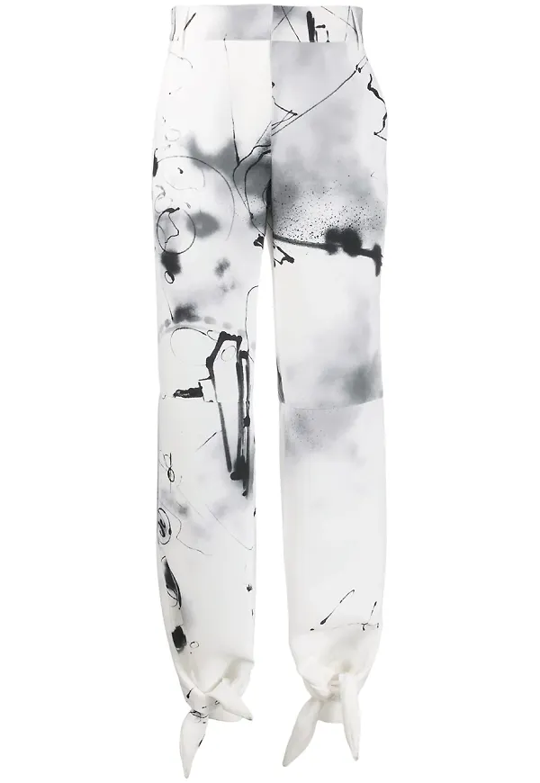 Off-White Futura avsmalnande byxor - Vit