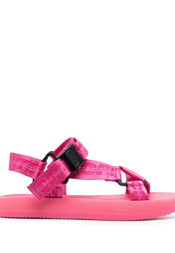 Off-White grova sandaler med logotyp - Rosa