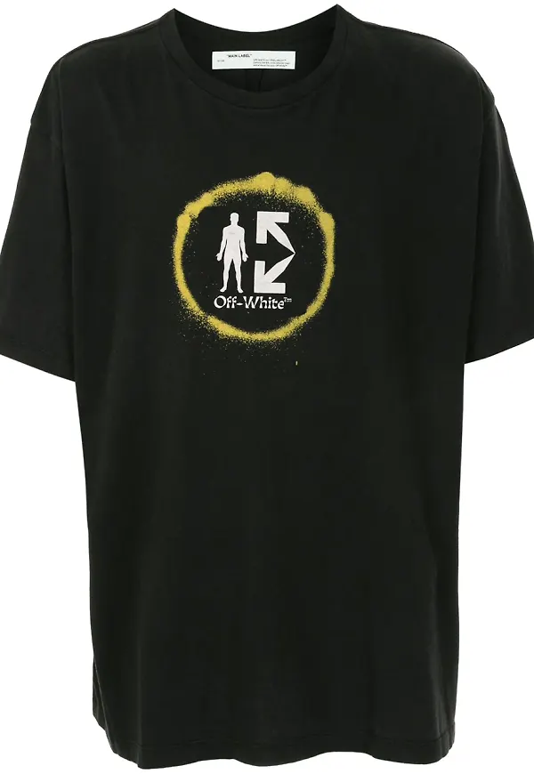 Off-White Half Arrow t-shirt i oversize-modell - Svart