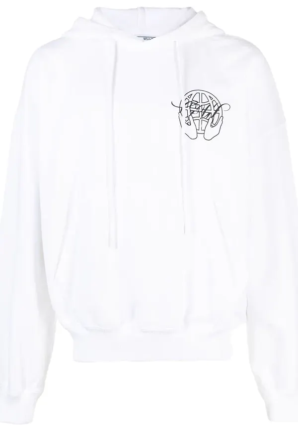 Off-White Hand Arrows huvtröja - Vit