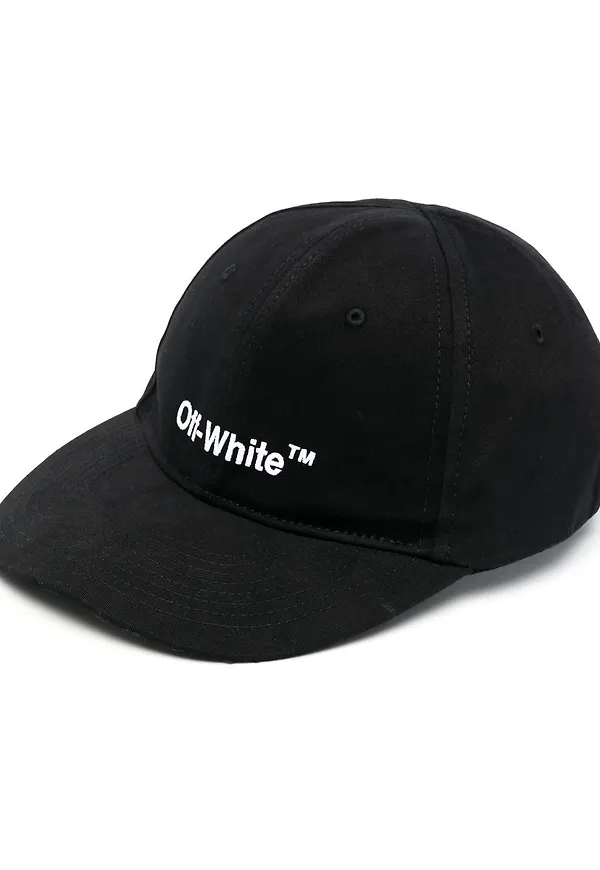 Off-White Helvetica basebollkeps - Svart