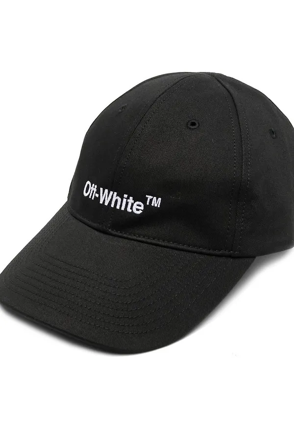 Off-White Helvetica basebollkeps - Svart