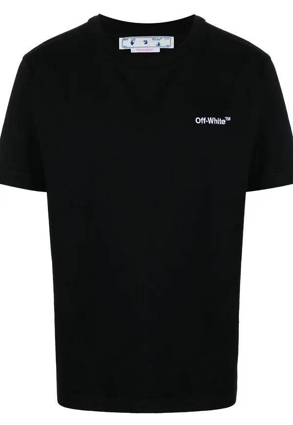 Off-White Helvetica kortärmad t-shirt - Svart