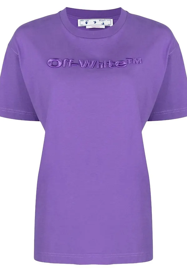 Off-White Helvetica t-shirt - Lila