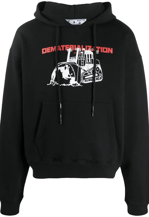 Off-White hoodie - Svart