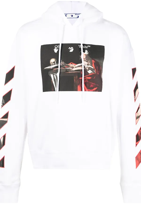 Off-White hoodie - Vit