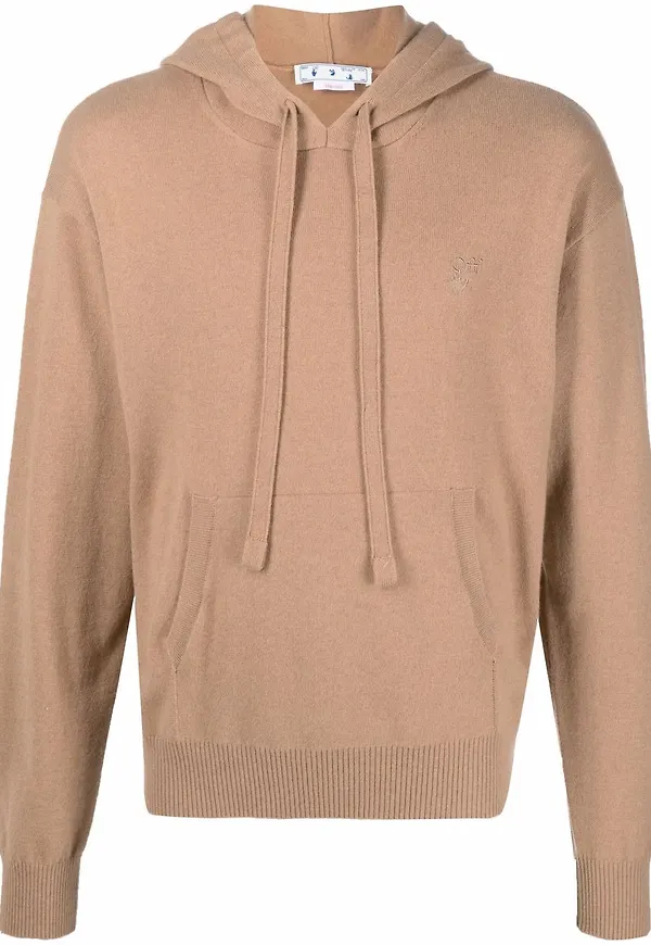 Off-White hoodie i kashmir - Neutral