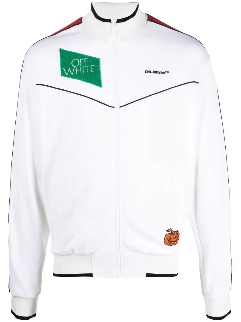 Off-White jacka med dragkedja - Vit
