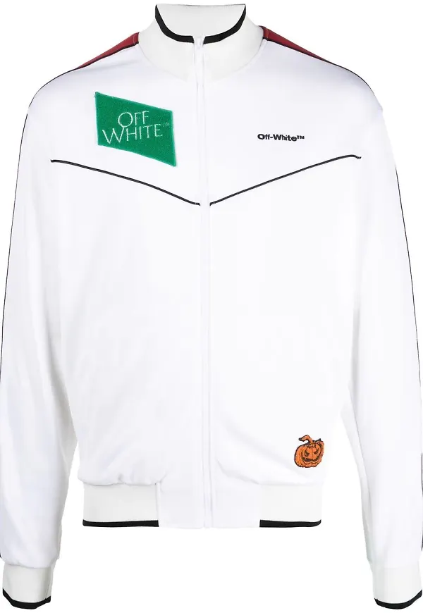 Off-White jacka med dragkedja - Vit