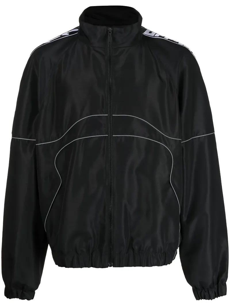 Off-White jacka med elastisk kant - Svart