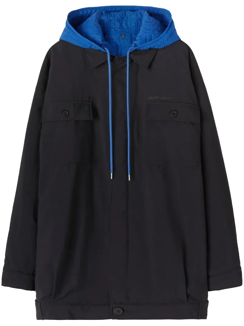 Off-White jacka med huva - Svart