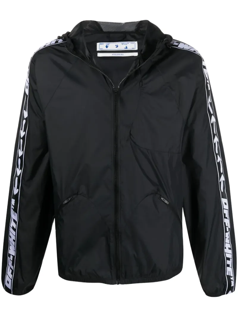 Off-White jacka med huva - Svart