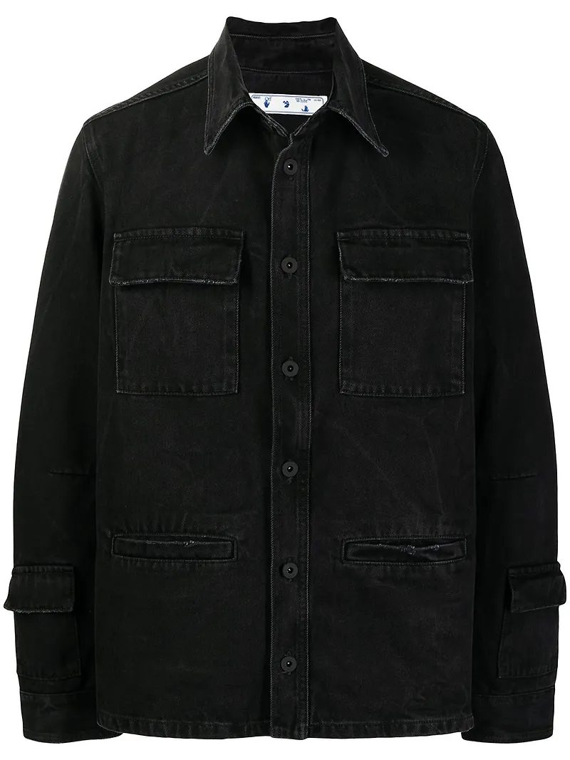 Off-White jeansskjorta - Svart