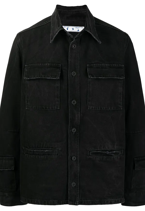 Off-White jeansskjorta - Svart