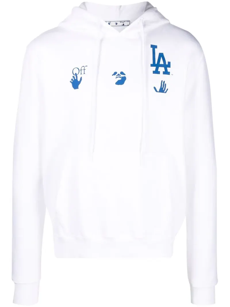 Off-White LA Dodgers hoodie - Vit