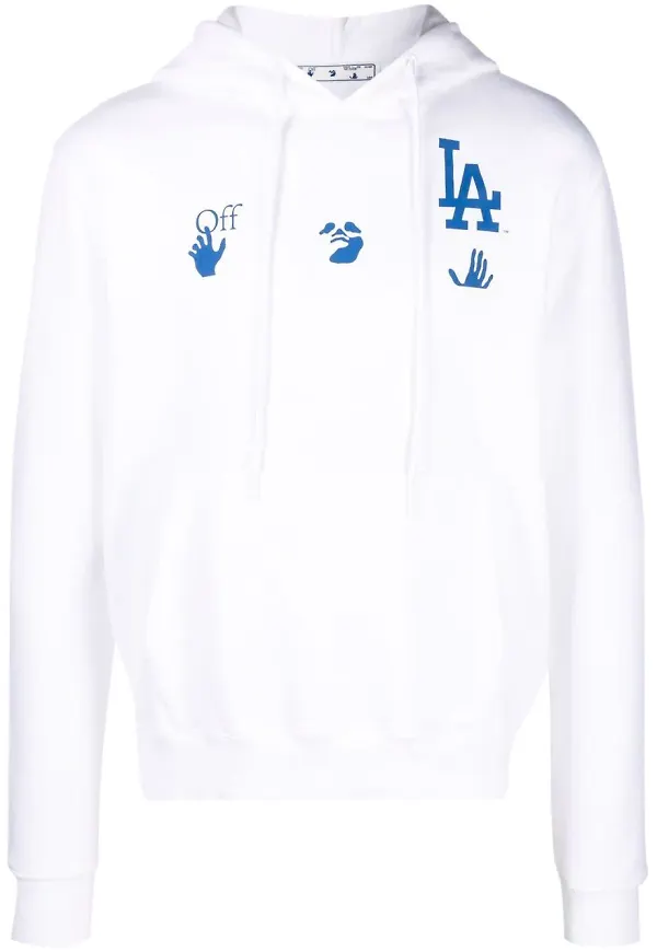 Off-White LA Dodgers hoodie - Vit