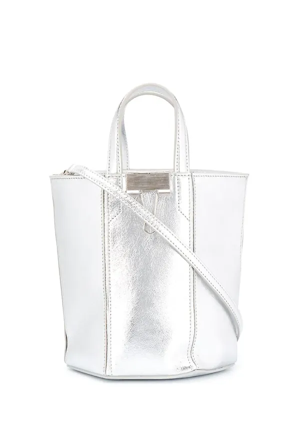 Off-White Laminate Allen bucket-väska - Metallic
