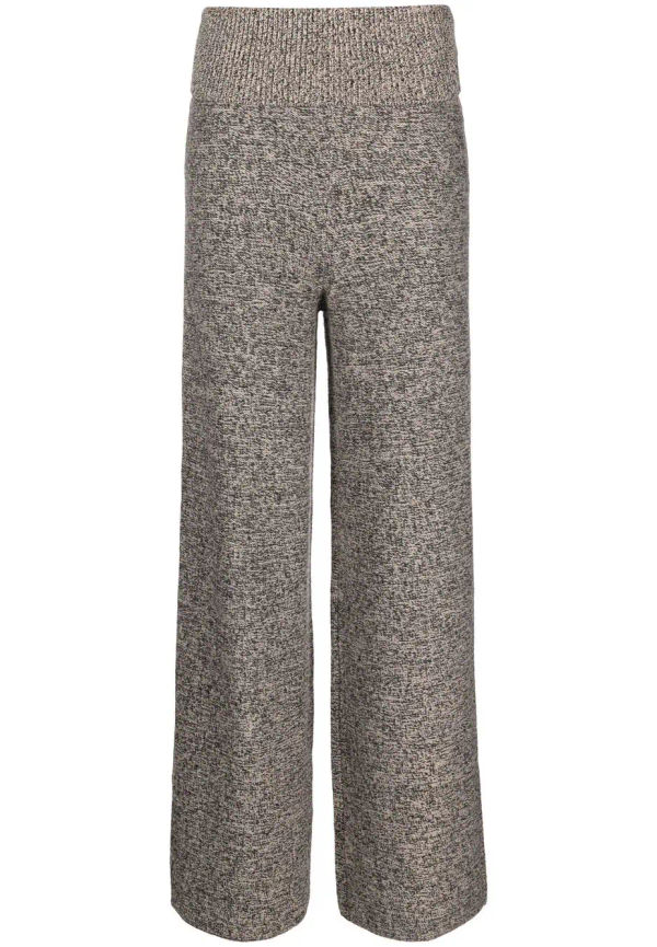 Off-White Languid byxor med vida ben - Svart