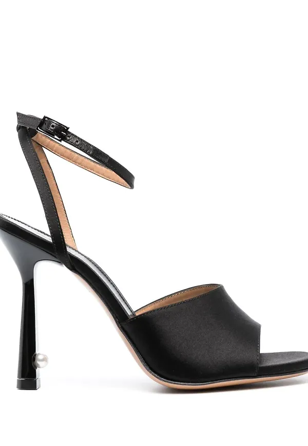 Off-White Lollipop pärlprydda sandaler - Svart