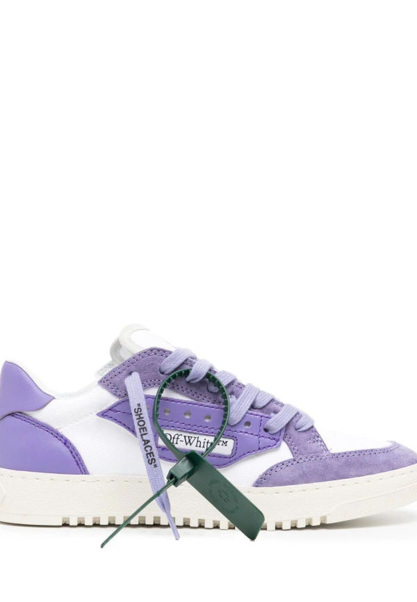 Off-White låga sneakers med logotyp - Lila