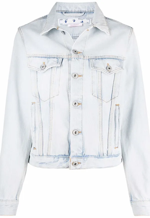 Off-White långärmad jeansjacka - Blå