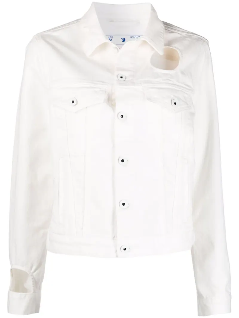 Off-White Meteor jeansjacka - Vit