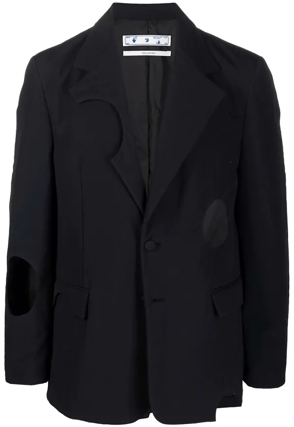 Off-White Meteor vadderad blazer - Svart