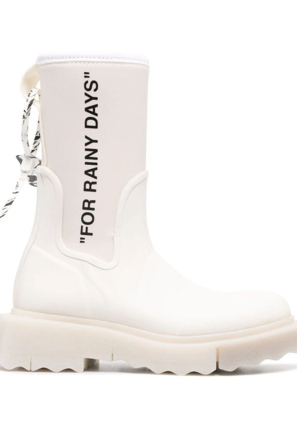 Off-White militärkängor - Vit