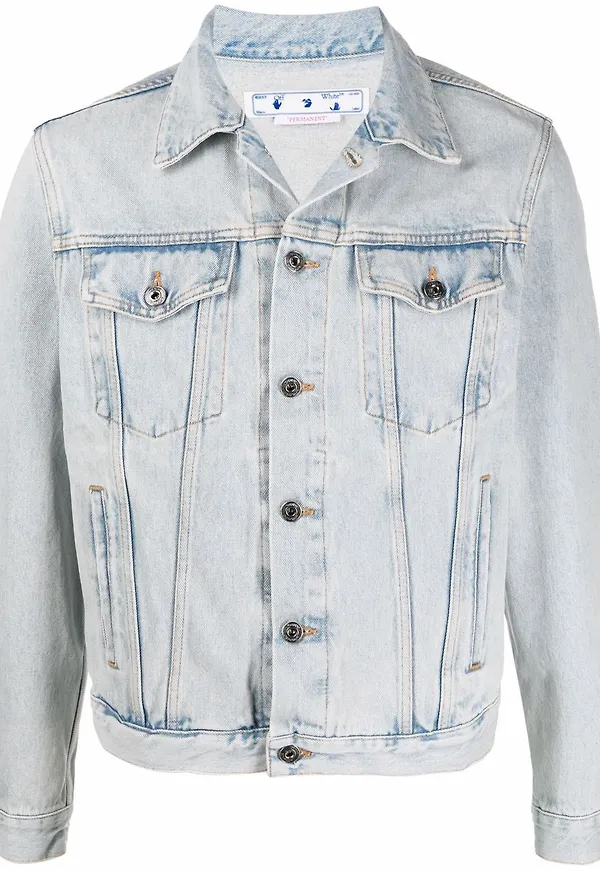 Off-White Monalisa jeansjacka - Blå