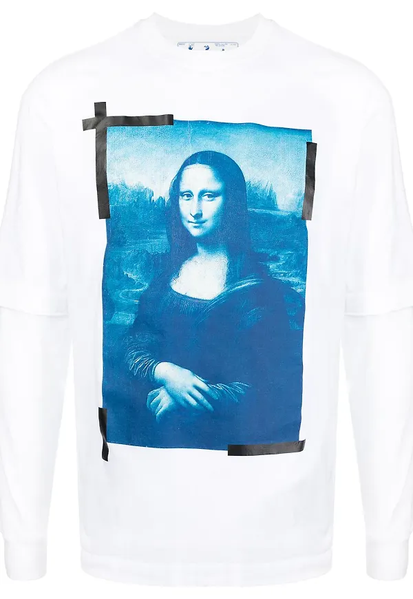 Off-White Monalisa långärmad t-shirt - Vit
