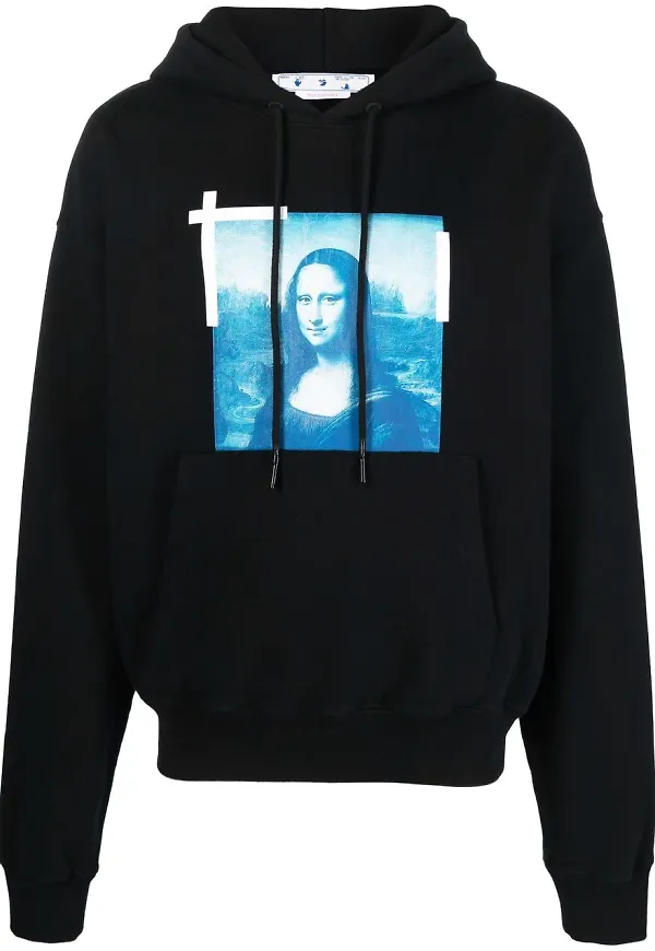 Off-White Monalisa Over hoodie - Svart