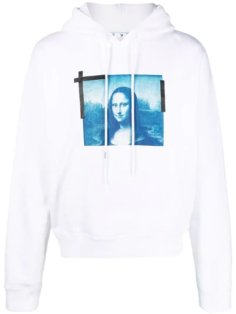 Off-White Monalisa Over hoodie - Vit