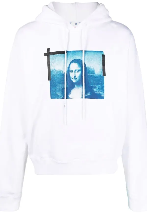 Off-White Monalisa Over hoodie - Vit
