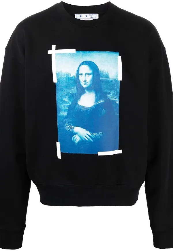 Off-White Monalisa Over sweatshirt - Svart