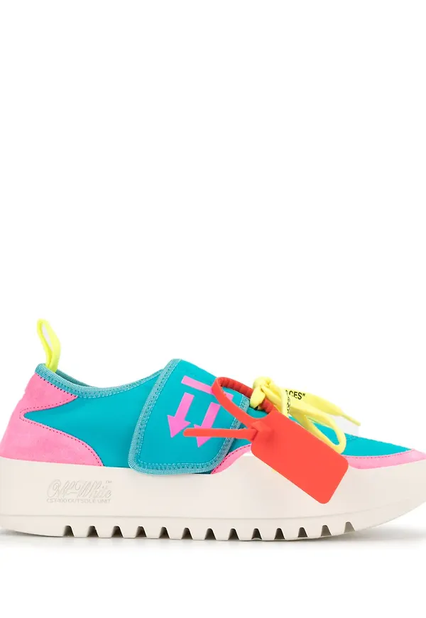 Off-White Moto låga sneakers - Blå