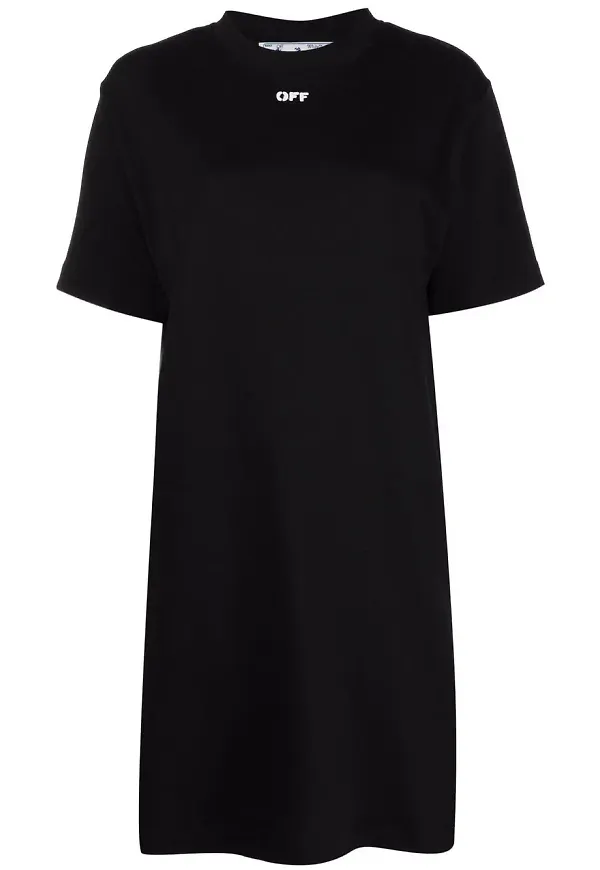 Off-White Off-Stamp t-shirtklänning - Svart