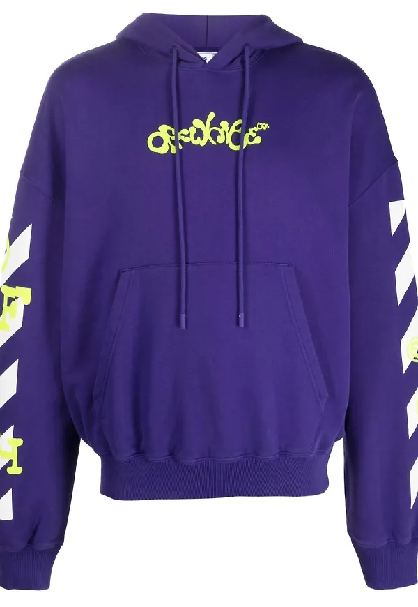 Off-White Opposite Arrow cotton sweatshirt - Lila