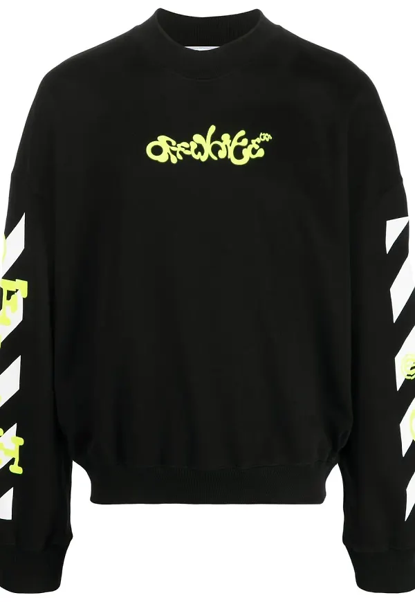 Off-White Opposite Arrow cotton sweatshirt - Svart