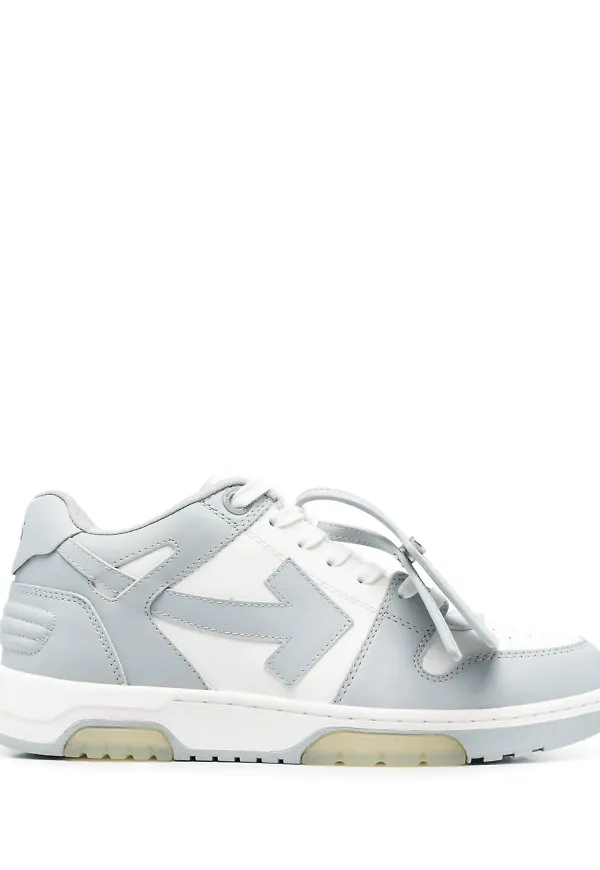 Off-White Out of Office lädersneakers - Grå