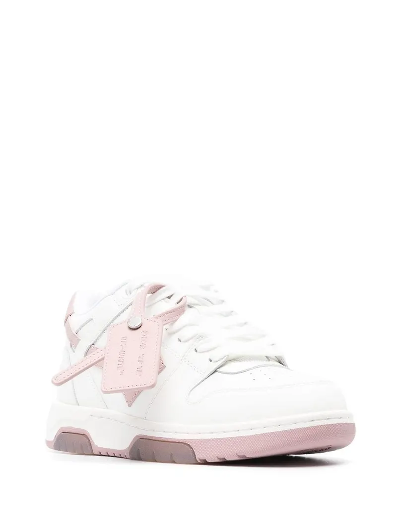 Off-White Out of Office sneakers med panel - White Pink