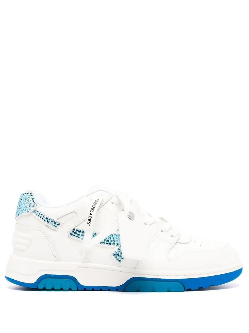 Off-White Out of Office sneakers med strass - Vit