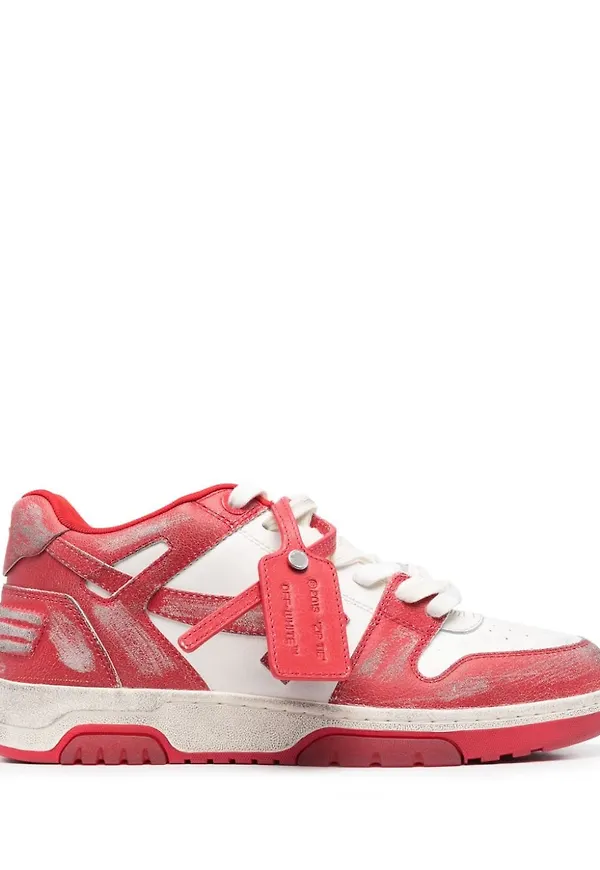 Off-White Out Of Office Vintage leather sneakers - Vit
