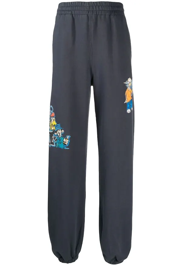 Off-White Outer Space sweatpants - Blå