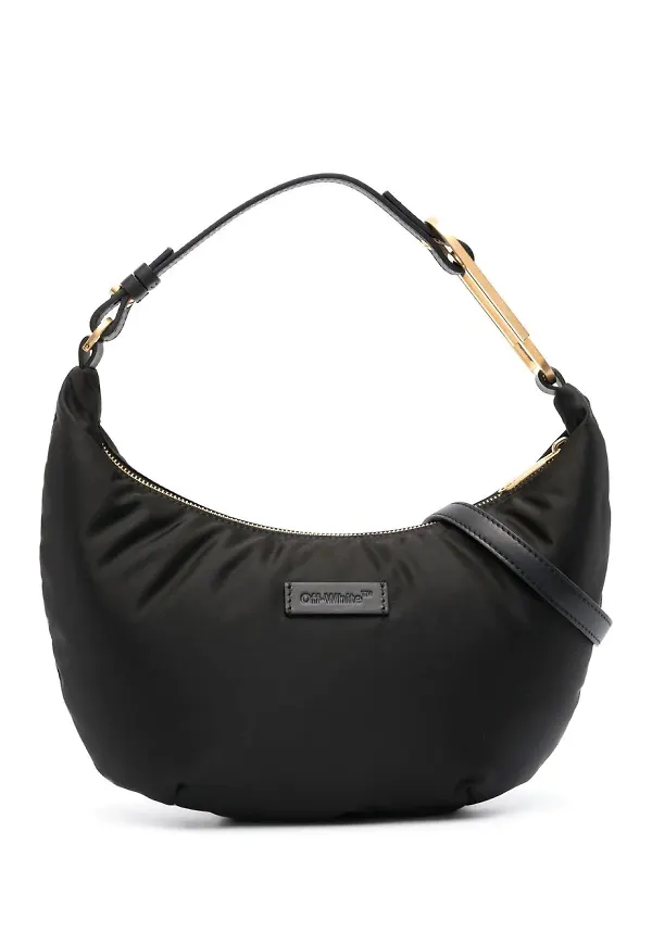 Off-White Paperclip 28 liten hobo-väska - Svart