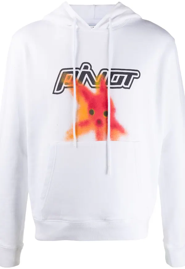 Off-White Plastic Fish huvtröja - Vit