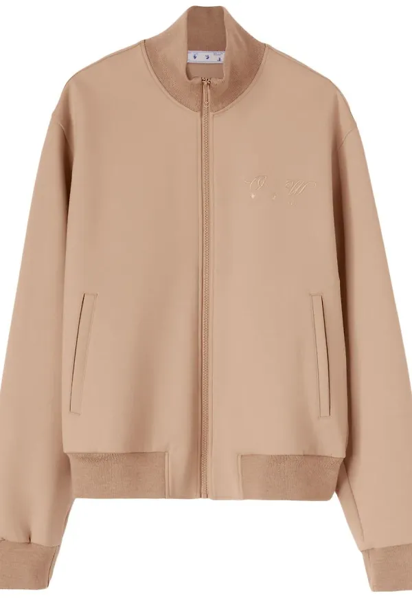 Off-White Quote träningsjacka - Brun